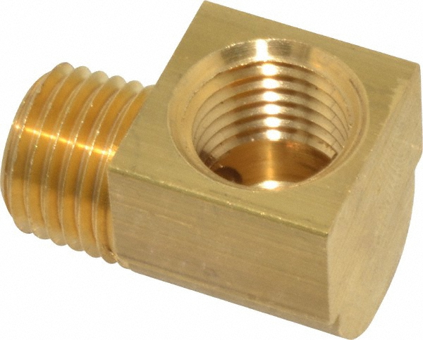 Merit Brass Brass Pipe Nipple: Threaded on Both Ends, 2" OAL, 1-1/4" NPT - 2120-200