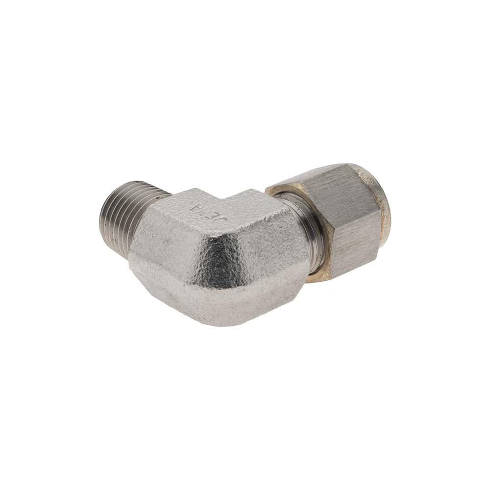 Brennan Compression Tube Male Elbow: 3/8" Tube OD, MNPT - KP4274