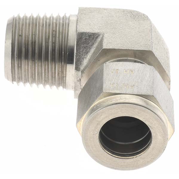 Brennan Compression Tube Male Elbow: 3/8" Tube OD, MNPT - KP4274