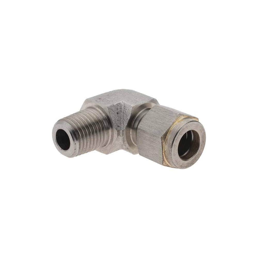 Brennan Compression Tube Male Elbow: 3/8" Tube OD, MNPT - KP4274
