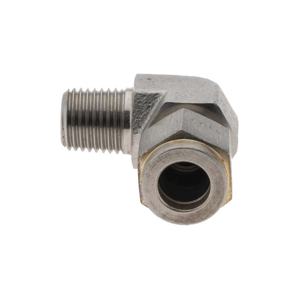 Brennan Compression Tube Male Elbow: 3/8" Tube OD, MNPT - KP4274