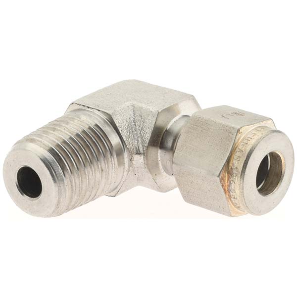 Brennan Compression Tube Male Elbow: 3/8" Tube OD, MNPT - KP4274
