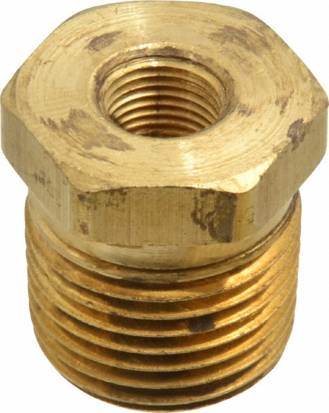 Eaton Industrial Pipe Bushing: 1/8" Female Thread, 1/2" Male Thread, MNPTF x FNPTF - 3220X8X2