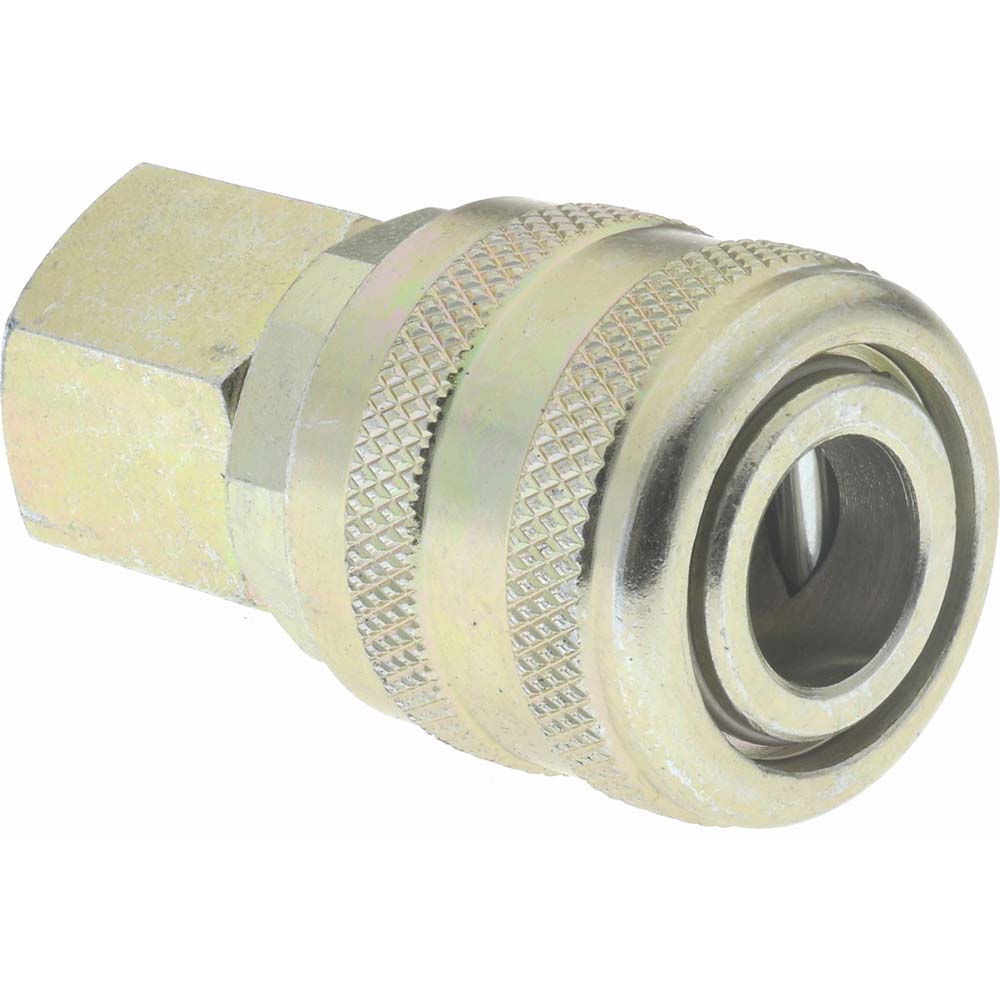 Value Collection 10 Piece 1/4" Body 1/4 NPT 215 psi Steel ARO Pneumatic Coupling Plug Set - 2521682521