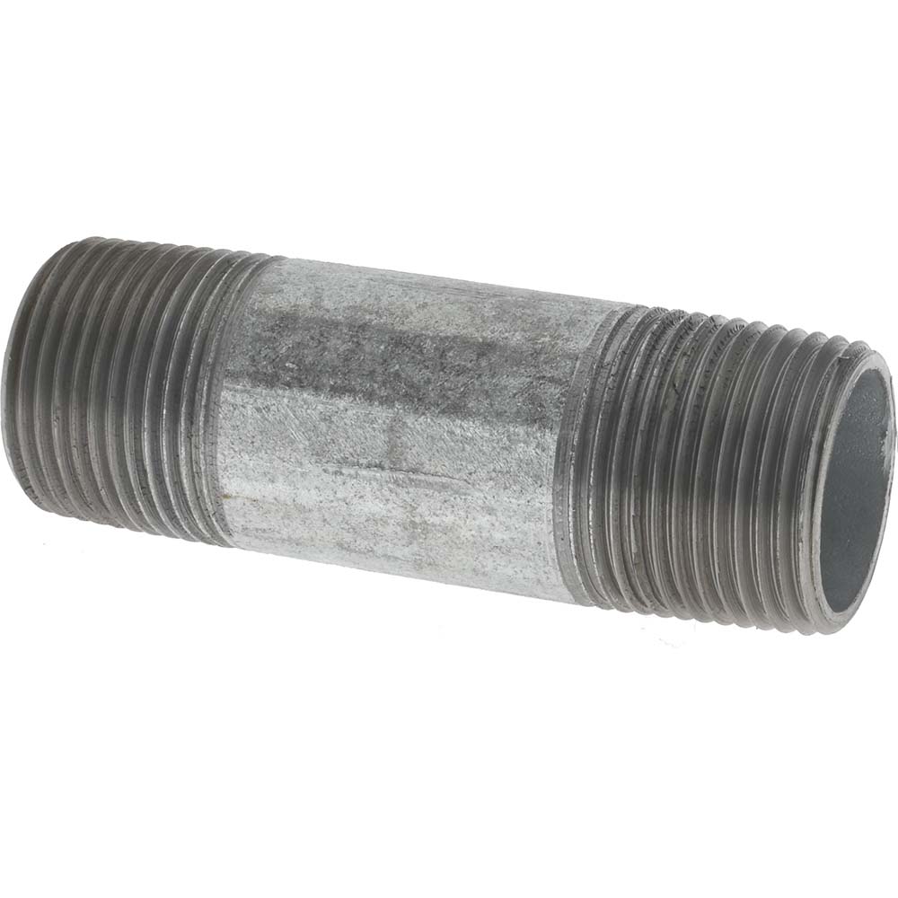 Value Collection Galvanized Pipe Nipple: 3/4", 10" Long, Schedule 40, Steel - NG05100
