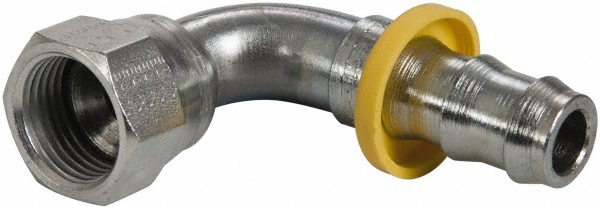 Parker Hydraulic Hose Short Drop Female JIC Swivel 90 ° Elbow: 0.5" ID, 8 mm, 3/4-16 - 13943-8-8