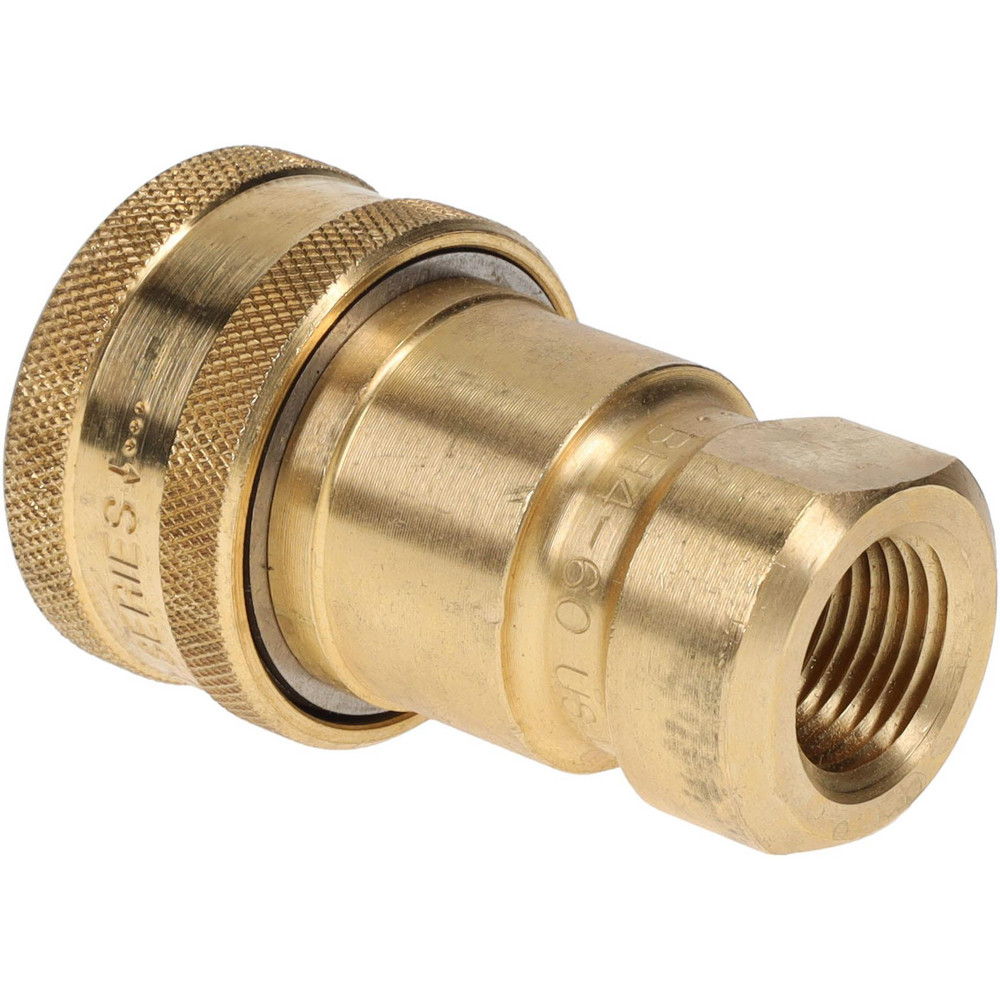 Parker Hydraulic Hose Valve Fitting: 1/2", 1/2", 2,000 psi - BVHC8-8F