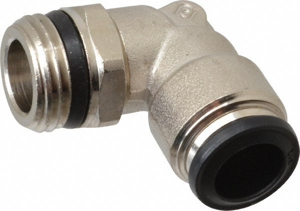 Aignep USA Push-to-Connect Tube x Universal Thread Fitting: Swivel Elbow, Universal, 12.00 mm OD - 50110N-12-1/2