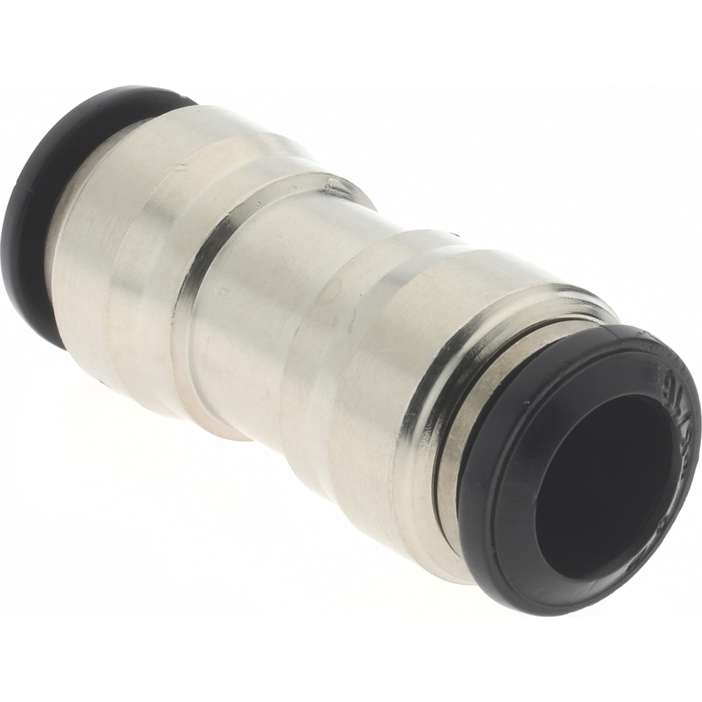 Aignep USA Push-to-Connect Tube x Tube Fitting: Union, 8.00 mm OD - 50040N-8