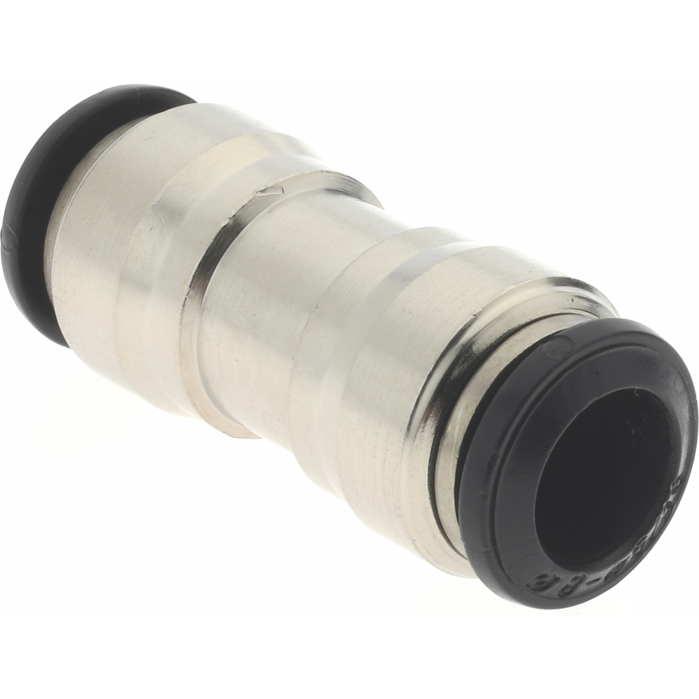 Aignep USA Push-to-Connect Tube x Tube Fitting: Union, 8.00 mm OD - 50040N-8