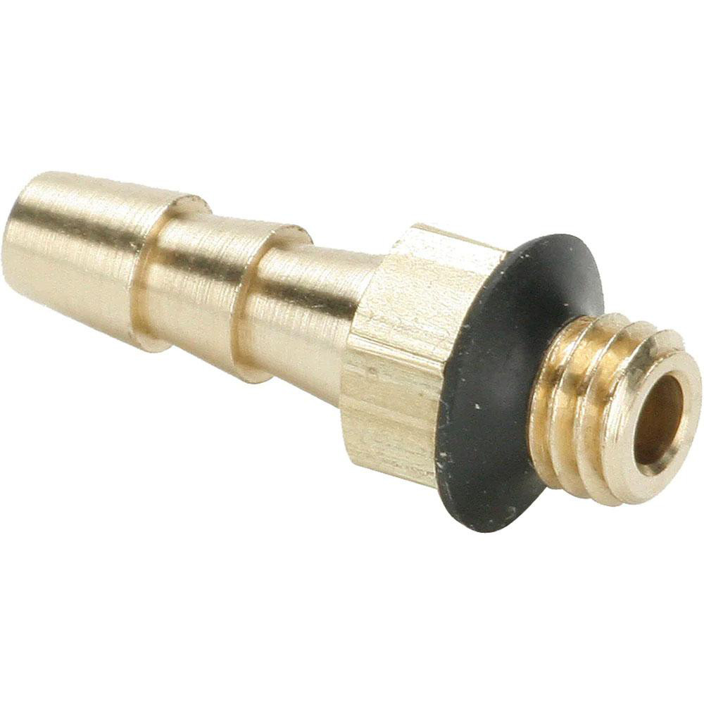 Parker Barbed Tube Male Connector: Multiple Barbs, 10-32 UNF - 27-2