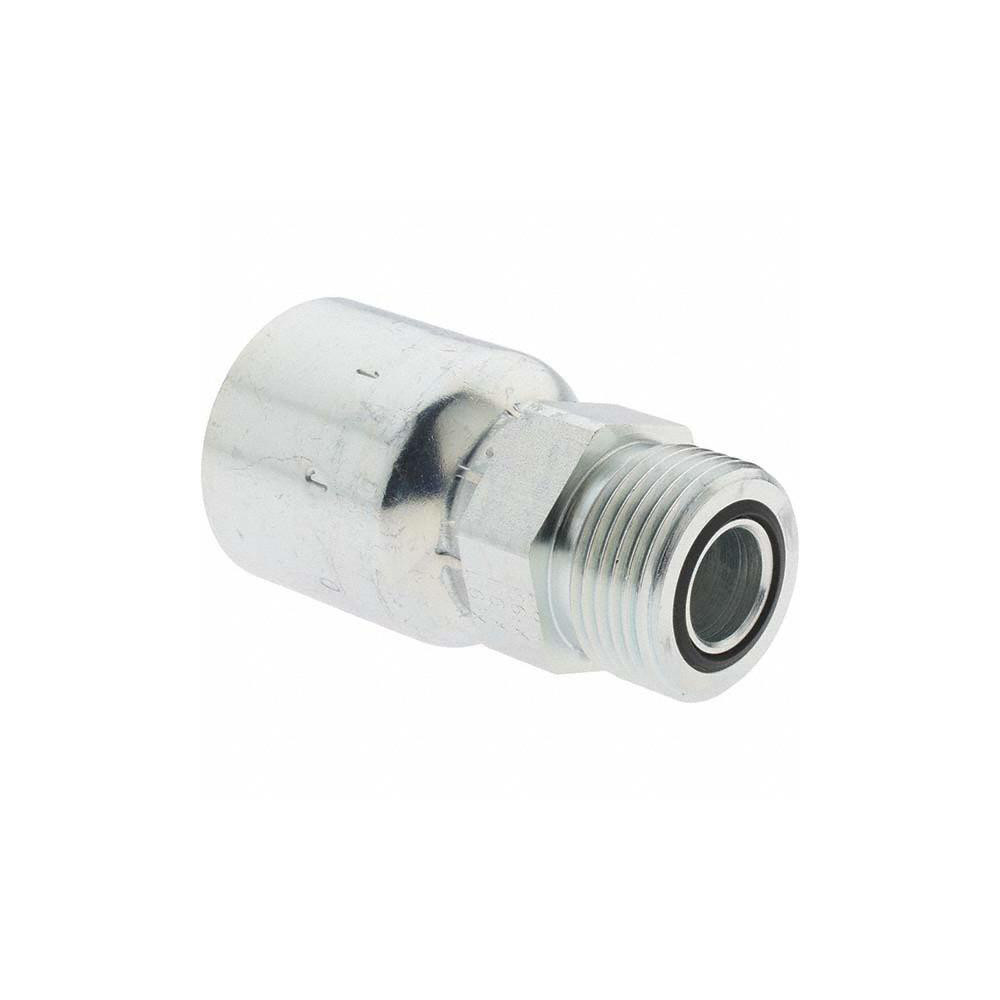 Parker Hydraulic Hose Male ORFS Swivel Fitting: 0.75" ID, 12 mm, 3/4" - BD-1J0431212-1
