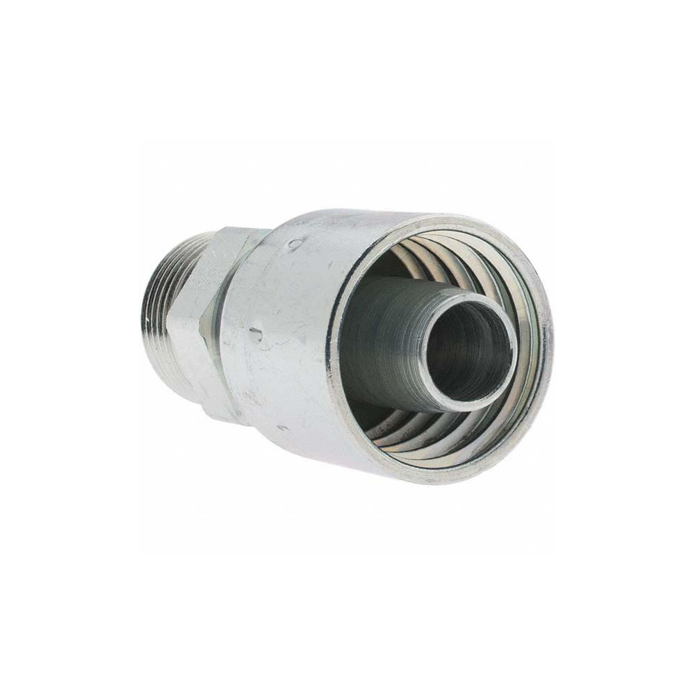 Parker Hydraulic Hose Male ORFS Swivel Fitting: 0.75" ID, 12 mm, 3/4" - BD-1J0431212-1