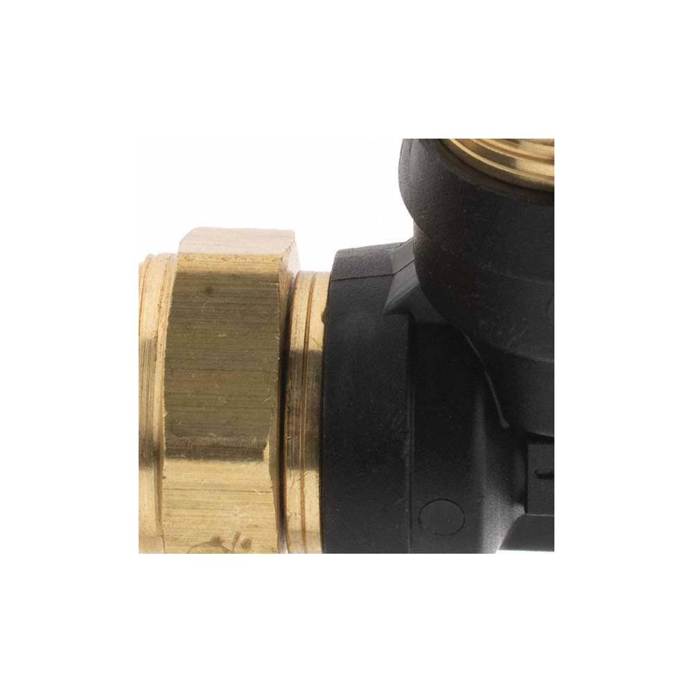 Parker Push-to-Connect Tube x MNPT x Tube x Male Fitting: 90 deg Swivel Elbow, 3/8" OD - PF-00058