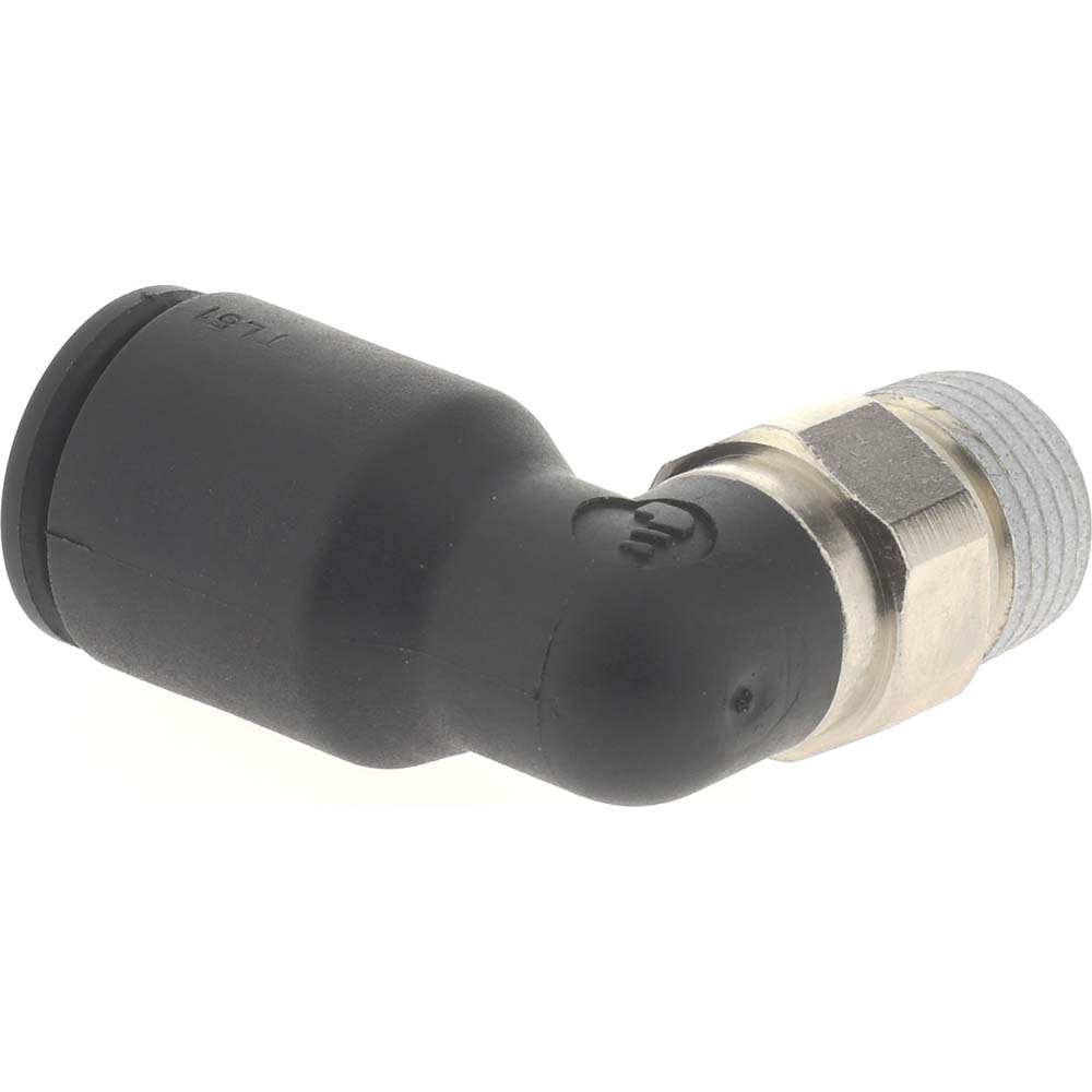 Legris Push-to-Connect Fitting: Male Elbow, NPT, 5/16" OD - 3109 08 11