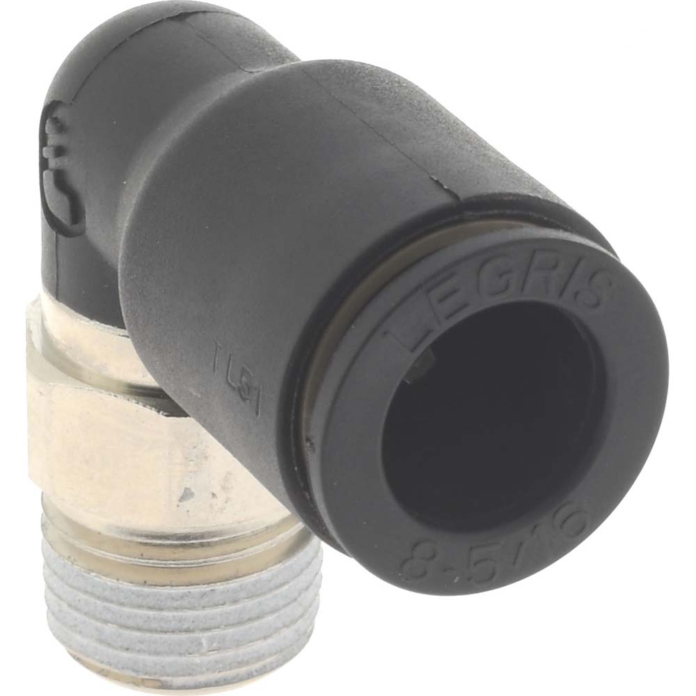 Legris Push-to-Connect Fitting: Male Elbow, NPT, 5/16" OD - 3109 08 11