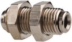 SMC PNEUMATICS Push-to-Connect Push-to-Connect Fitting: Bulkhead Union, M14x1 Thread, UNF, 6.00 mm OD - KQ2E06-00A