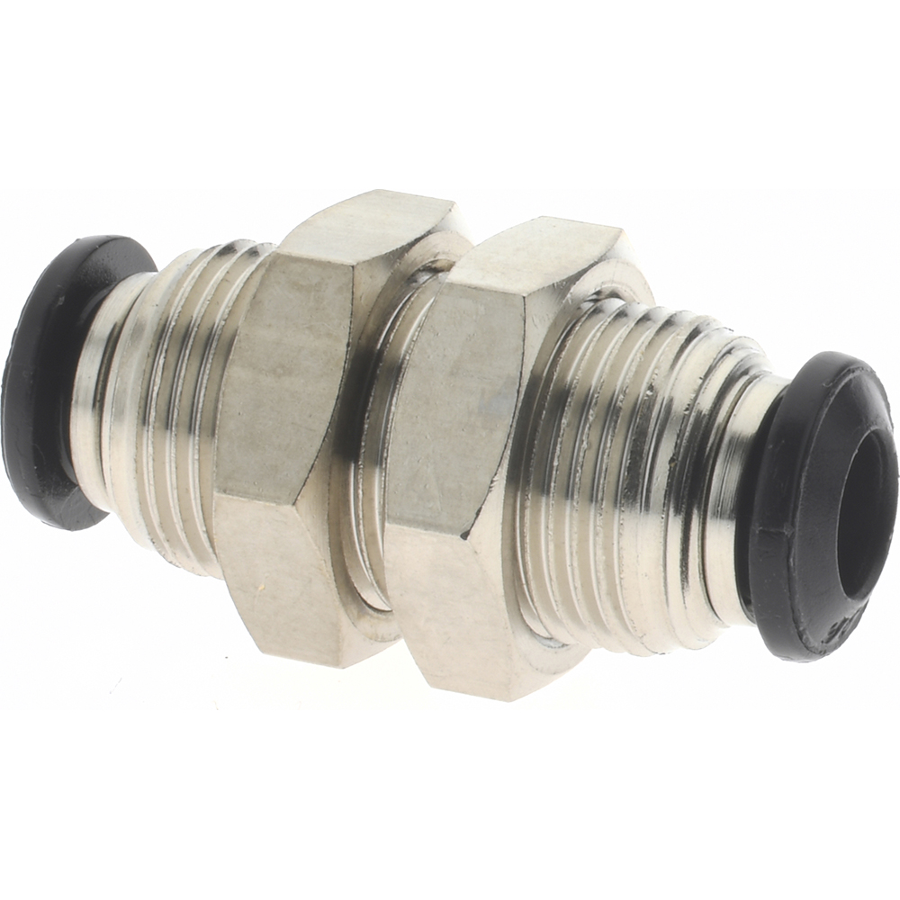 SMC PNEUMATICS Push-to-Connect Push-to-Connect Fitting: Bulkhead Union, M14x1 Thread, UNF, 6.00 mm OD - KQ2E06-00A