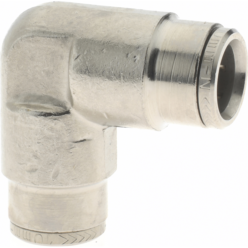 Norgren Push-to-Connect Tube x Tube Fitting: Elbow Connector, 10.00 mm OD - 100401000