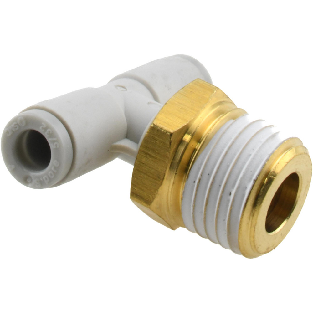 SMC PNEUMATICS Push-to-Connect Push-to-Connect Fitting: Branch Tee, BSPT, 4.00 mm OD - KQ2T04-02AS