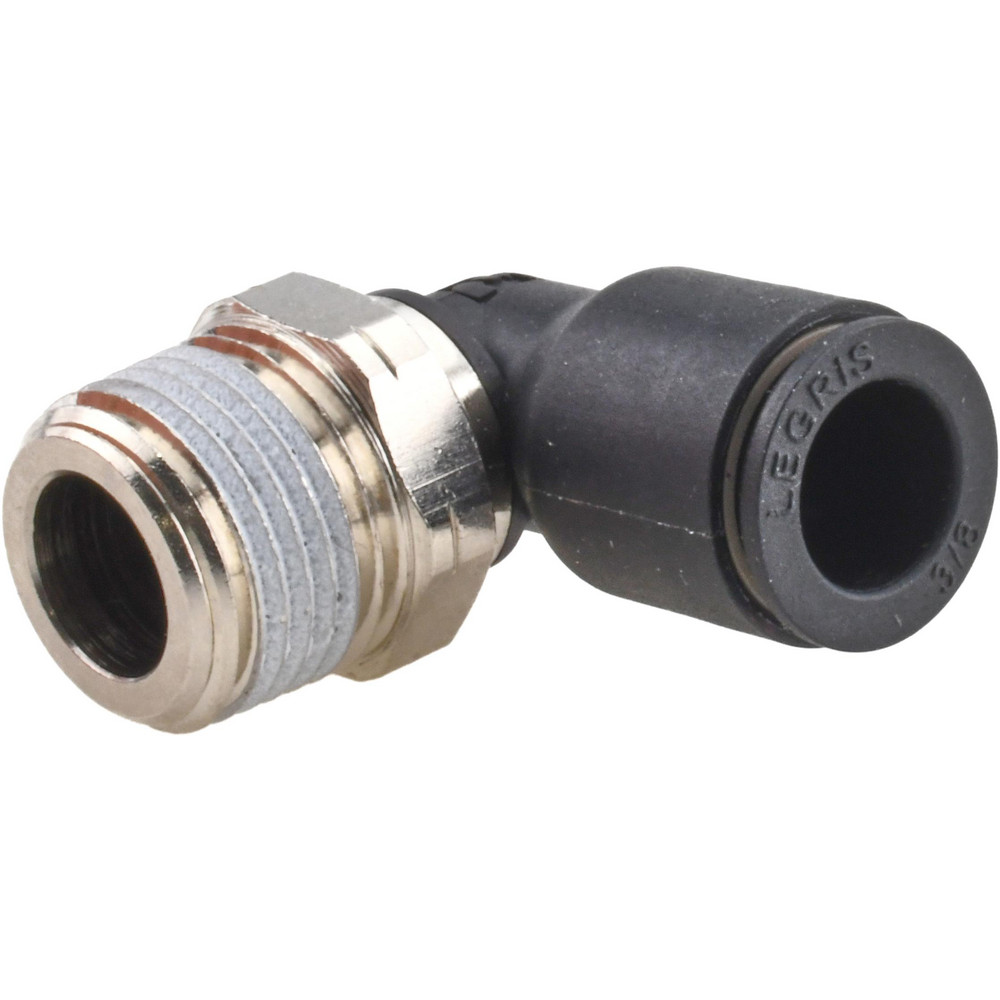 Legris Push-to-Connect Fitting: Male Elbow, NPT, 3/8" OD - 3109 60 18