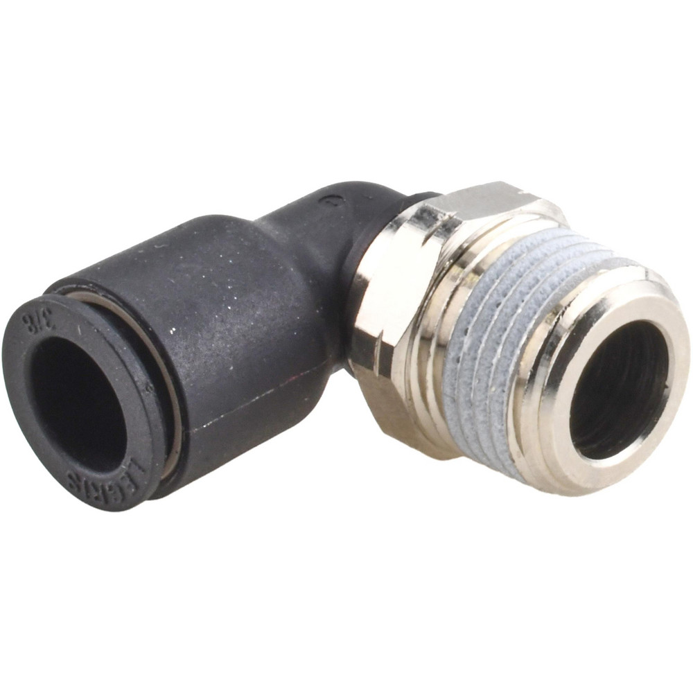 Legris Push-to-Connect Fitting: Male Elbow, NPT, 3/8" OD - 3109 60 18