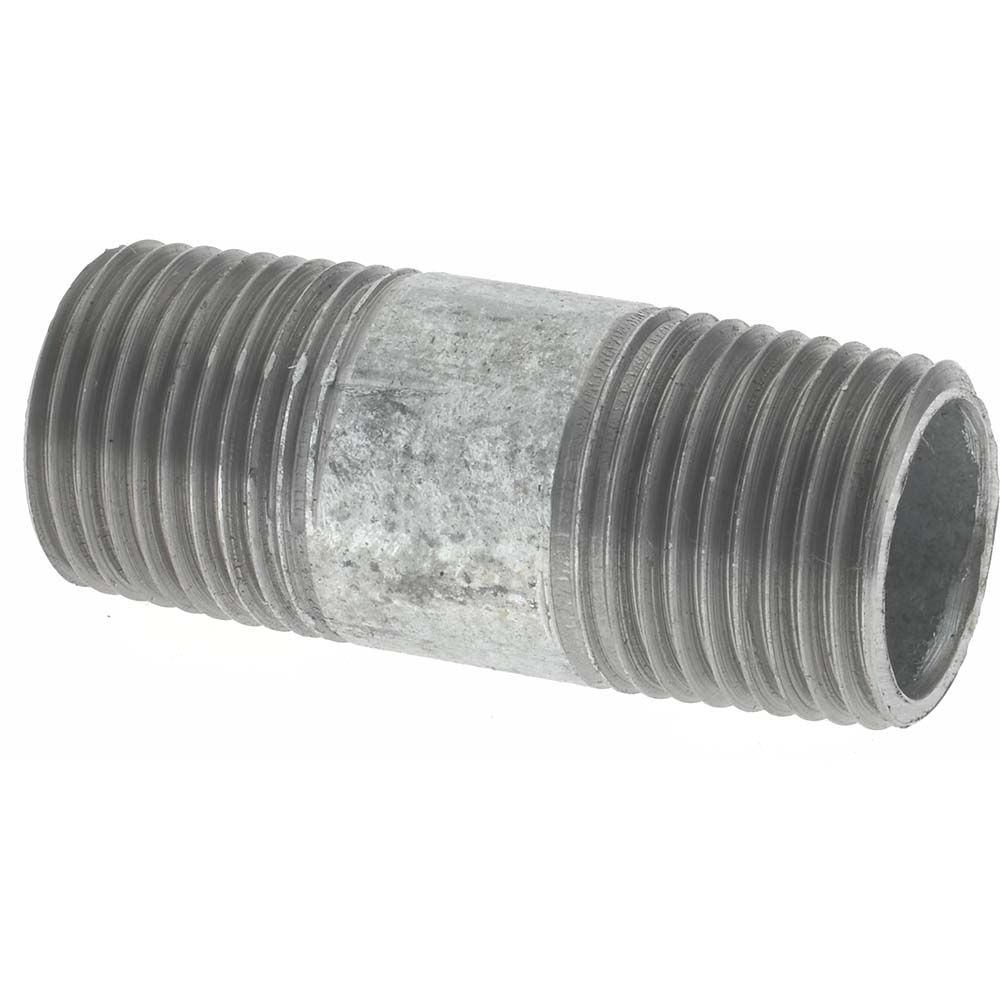 Value Collection Galvanized Pipe Nipple: 3", 2-5/8" Long, Schedule 40, Steel - NG11001