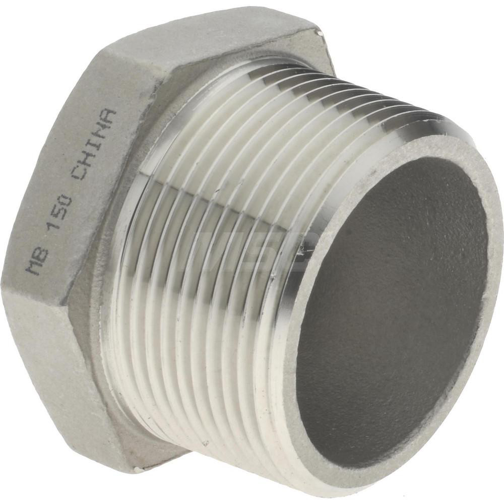 Merit Brass Pipe Bushing: 1-1/2 x 3/8", 304 Stainless Steel - K414-2406