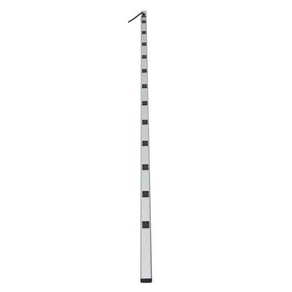 Power First Outlet Strip, 15 ft., 12 Outlets, Aluminum - 52NY35