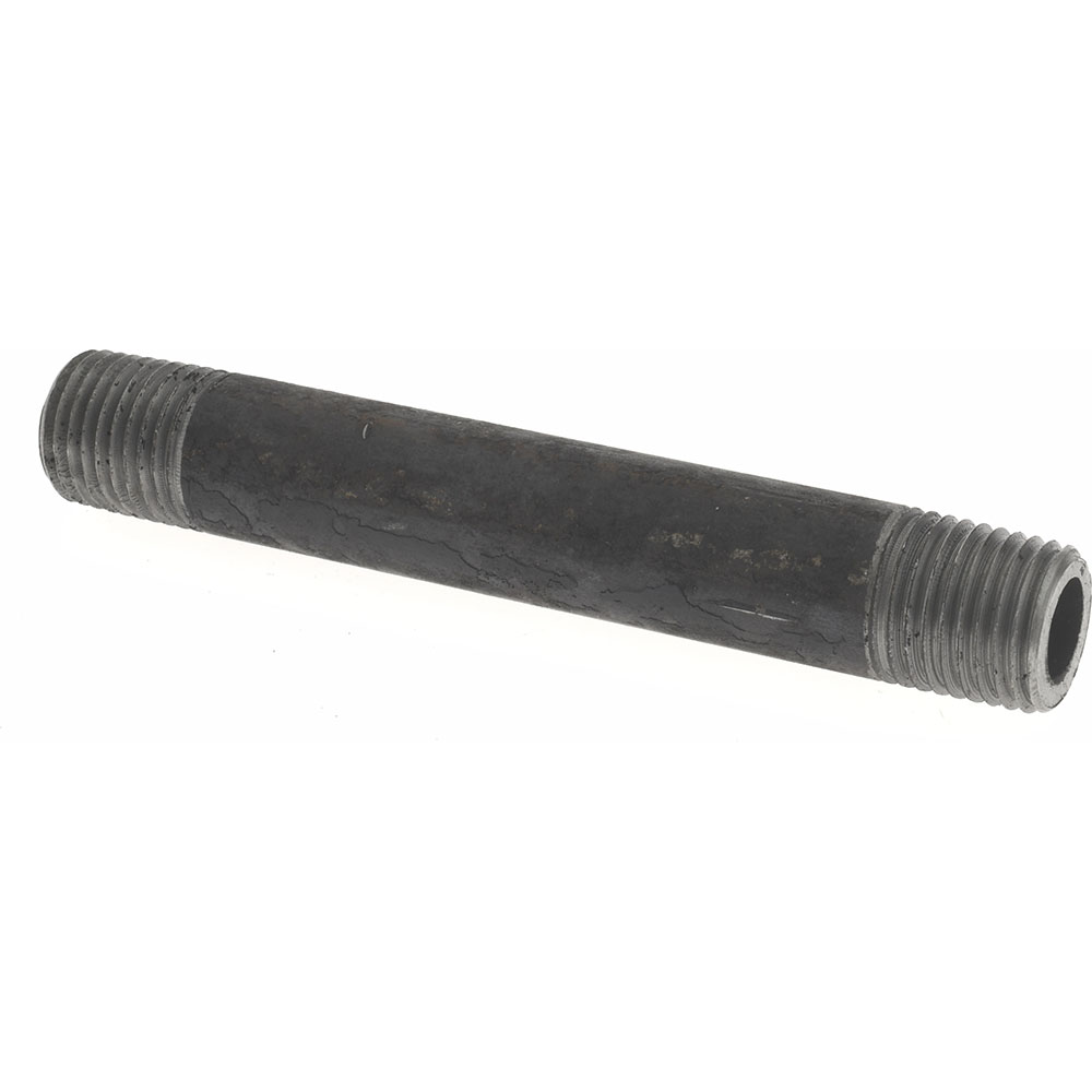 Value Collection Black Pipe Nipple: 1/4" Dia x 3-1/2" Long, Schedule 40 - NB02035