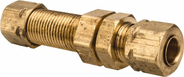 Parker Compression Tube Union Elbow: 1/4" Tube OD, Compression x Compression - 165CA-4