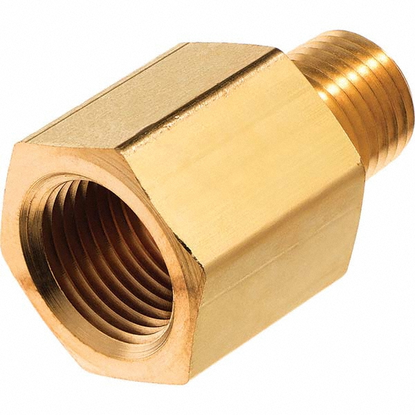 USA Industrials Brass Pipe Fitting: 3/8 x 1/4" Fitting - ZUSA-PF-10219