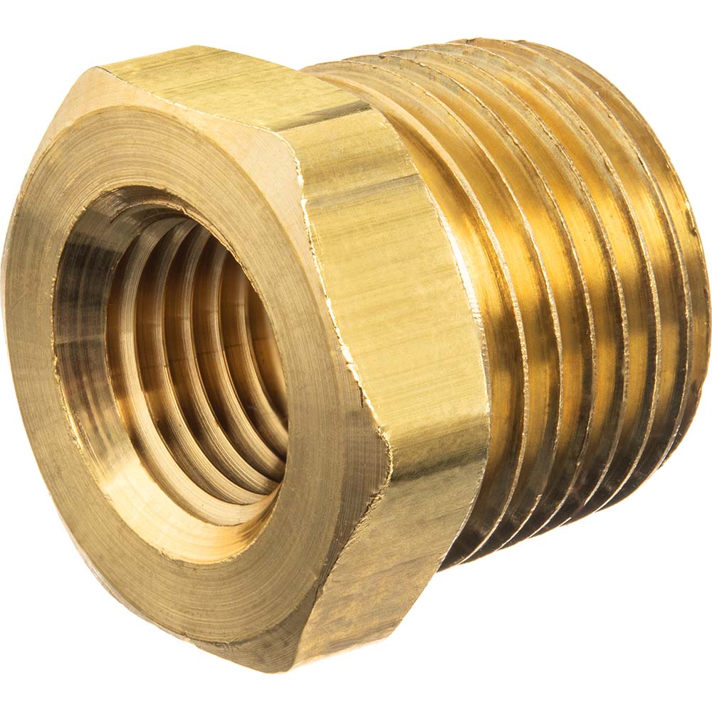 USA Industrials Brass Pipe Fitting: 3/8 x 1/4" Fitting - ZUSA-PF-10219