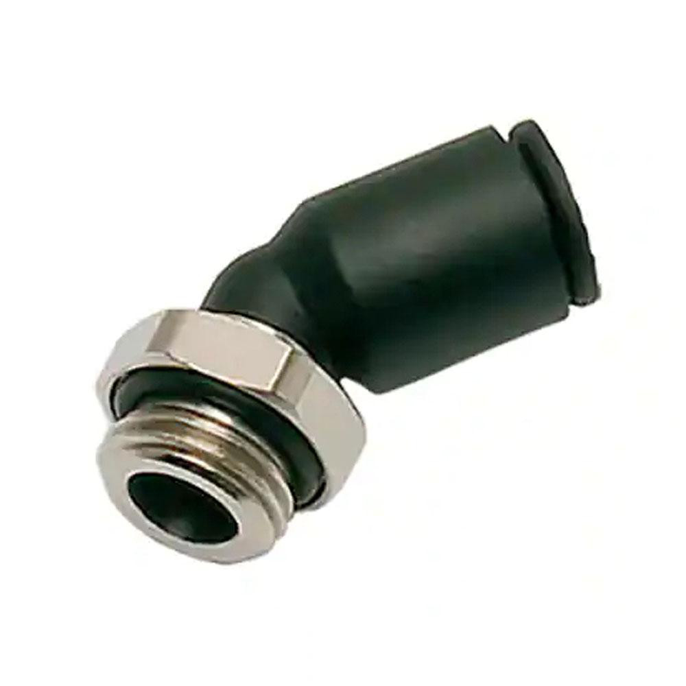 Legris Push-to-Connect Tube x Male BSPT Fitting: 45 Deg Elbow, BSPT - 3113 06 10