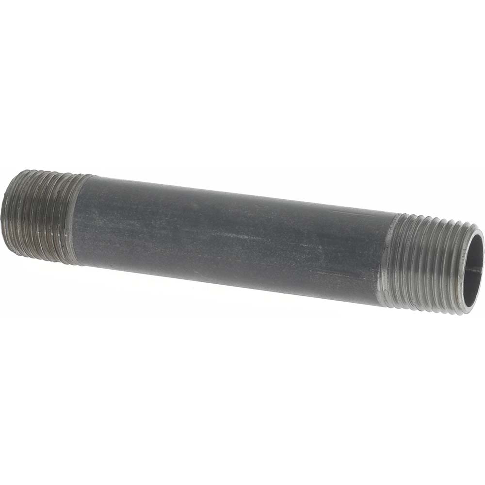 Anvil Black Pipe Nipple: 3/8" Dia x 3-1/2" Long, Schedule 80 - 0330510405