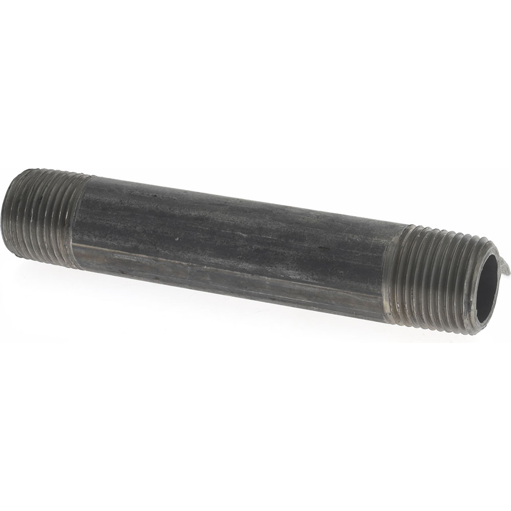 Anvil Black Pipe Nipple: 3/8" Dia x 3-1/2" Long, Schedule 80 - 0330510405