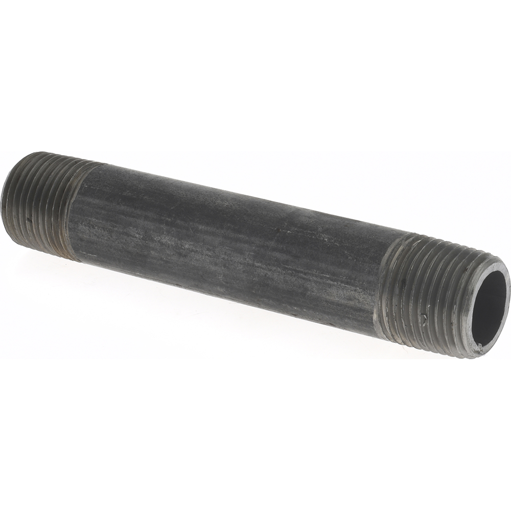 Anvil Black Pipe Nipple: 3/8" Dia x 3-1/2" Long, Schedule 80 - 0330510405