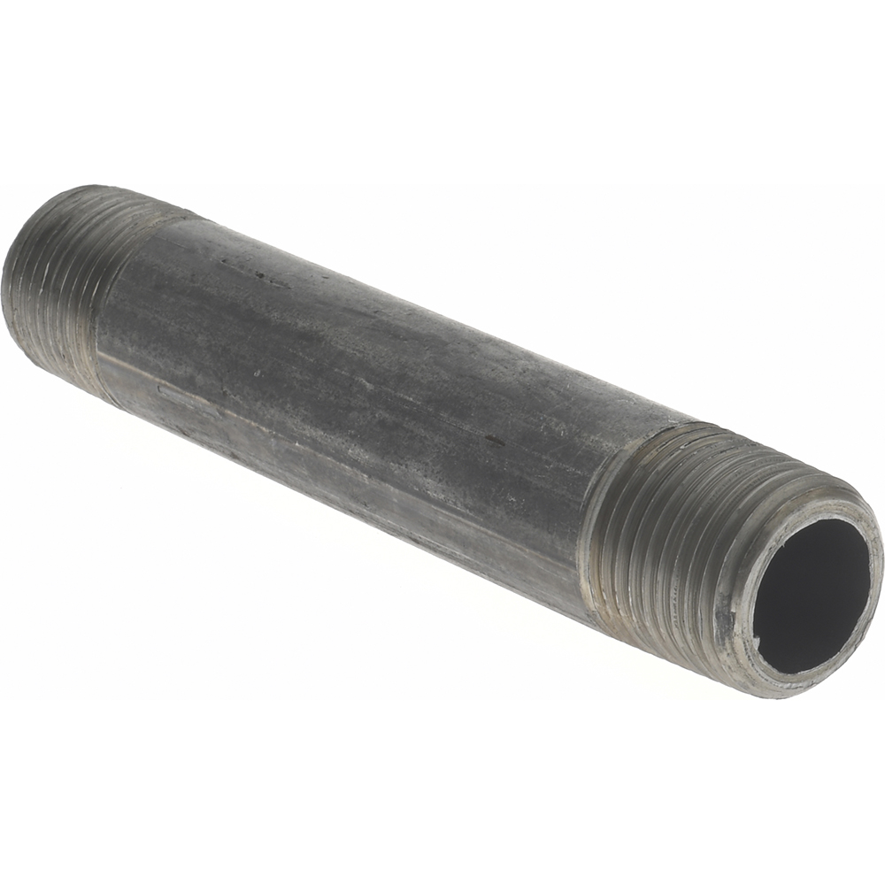 Anvil Black Pipe Nipple: 3/8" Dia x 3-1/2" Long, Schedule 80 - 0330510405