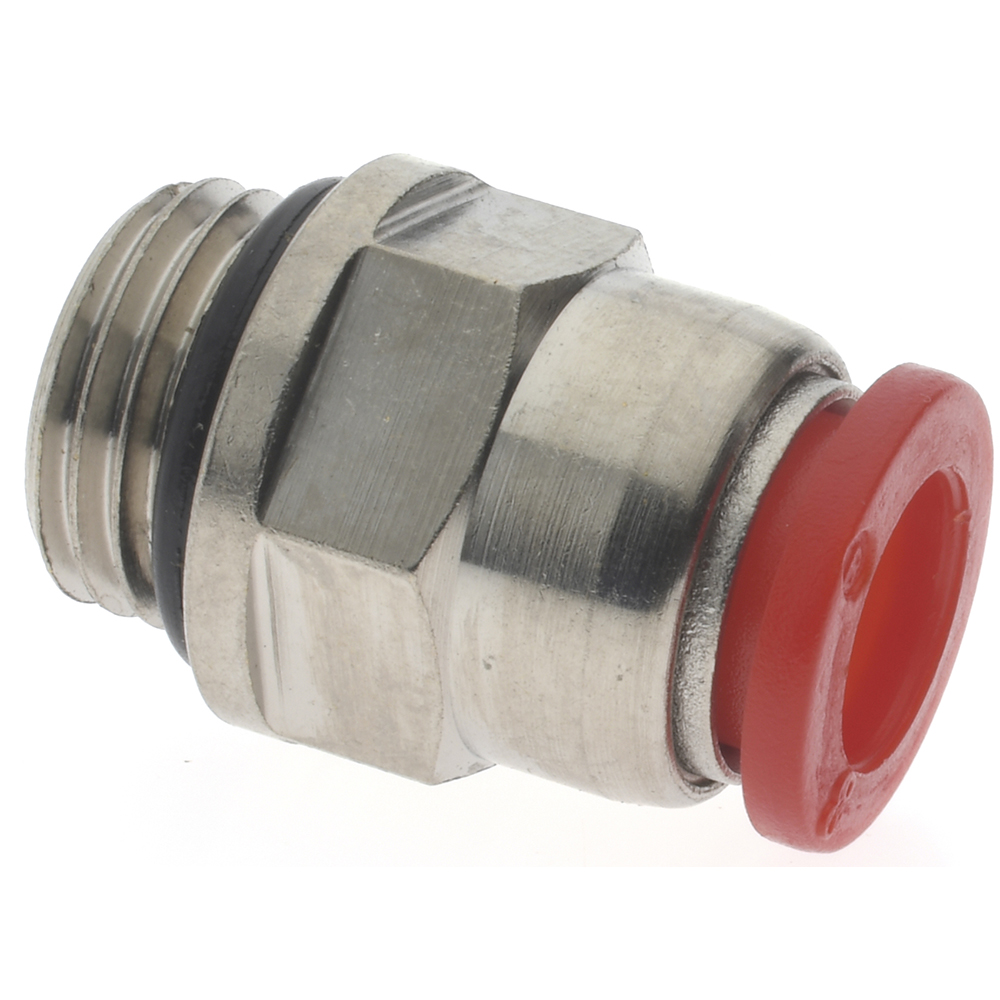Norgren Push-to-Connect Tube x Male x Tube x Male BSPP Fitting: ISO G Connector, BSPP, 6.00 mm OD - C02250618