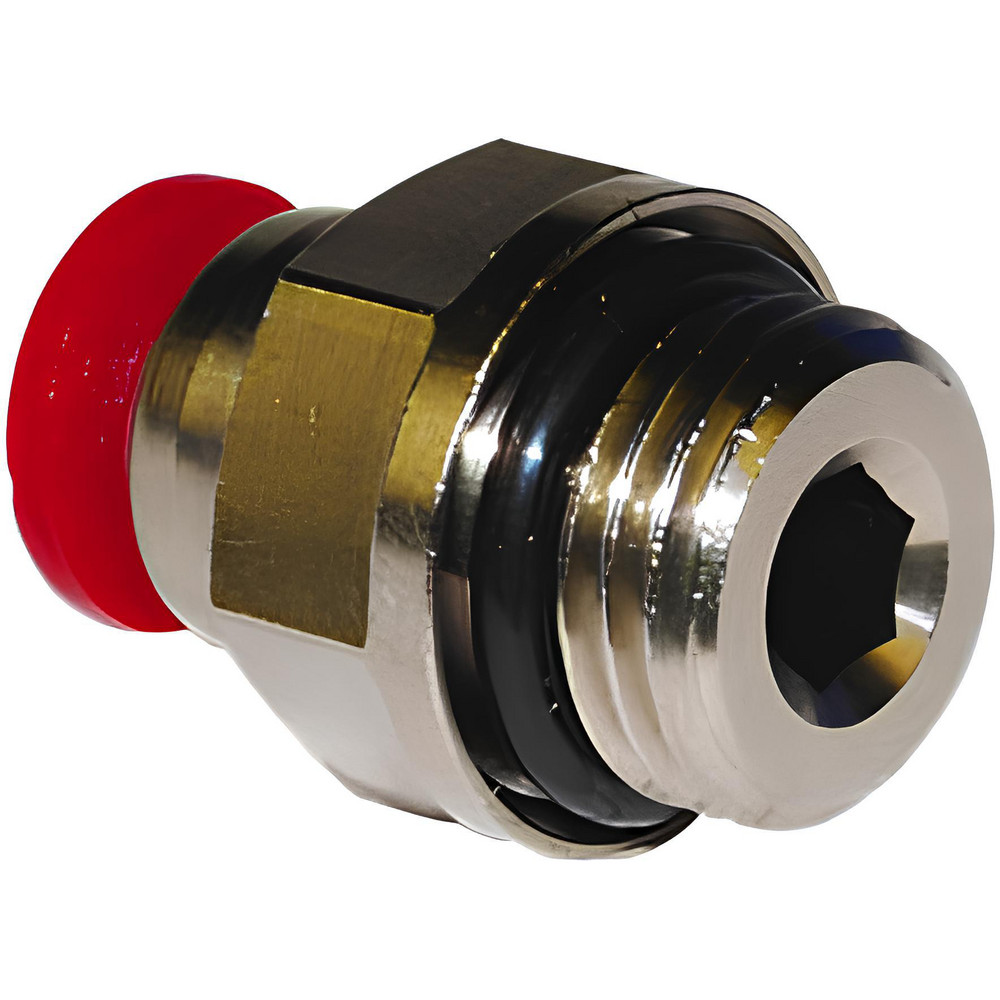 Norgren Push-to-Connect Tube x Male x Tube x Male BSPP Fitting: ISO G Connector, BSPP, 6.00 mm OD - C02250618