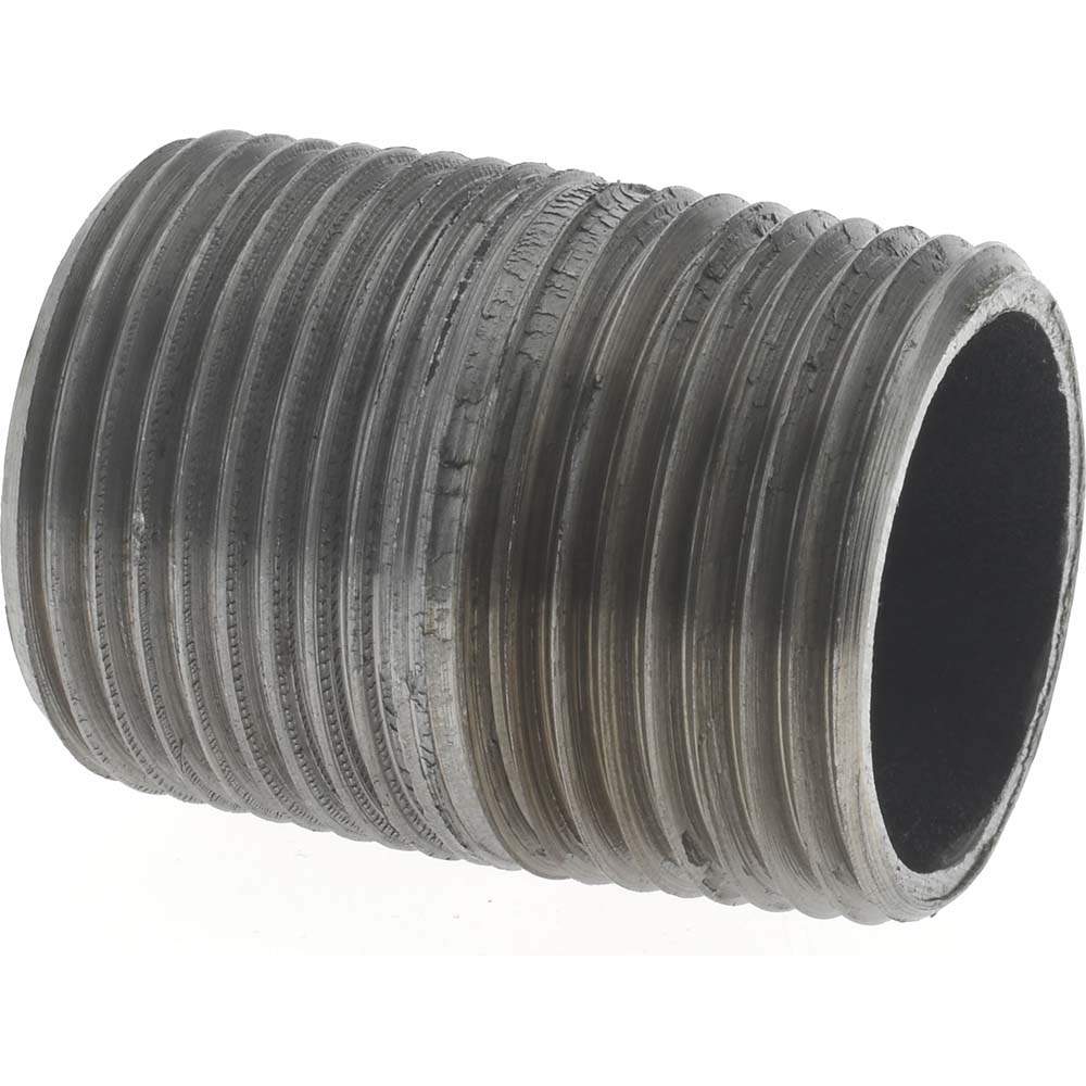 Value Collection Black Pipe Nipple: 1/4" Dia x 1-1/2" Long, Schedule 40 - NB02015