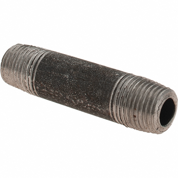 Value Collection Black Pipe Nipple: 1/8" Dia x 3/4" Long, Schedule 80 - BD-13610