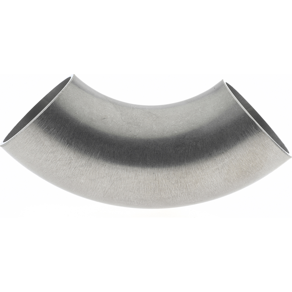 VNE Sanitary Stainless Steel Pipe 90 ° Elbow, 1-1/2", Butt Weld Connection - V2WC1.5