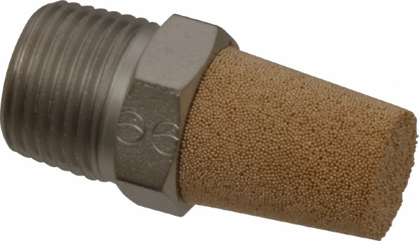 Parker Brass Flared Tube Short Nut: 1/4" OD, 7/16-20 Thread, 45 deg Flared Angle - 41FS-4
