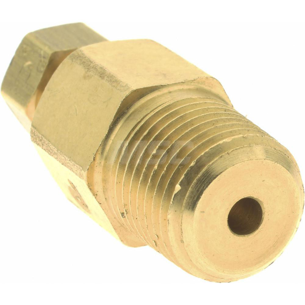 Parker Compression Tube Connector: 1/8" Tube OD, Compression x MNPT - 68HD-2-2