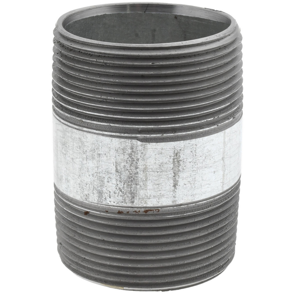 B&K Mueller Galvanized Pipe Nipple: 1-1/2", 3-1/2" Long, Schedule 40, Steel - 567-035HC