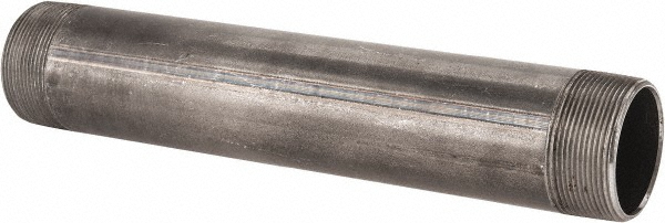 B&K Mueller Black Pipe Nipple: 2" Dia x 12" Long, Schedule 40 - 588-120HP