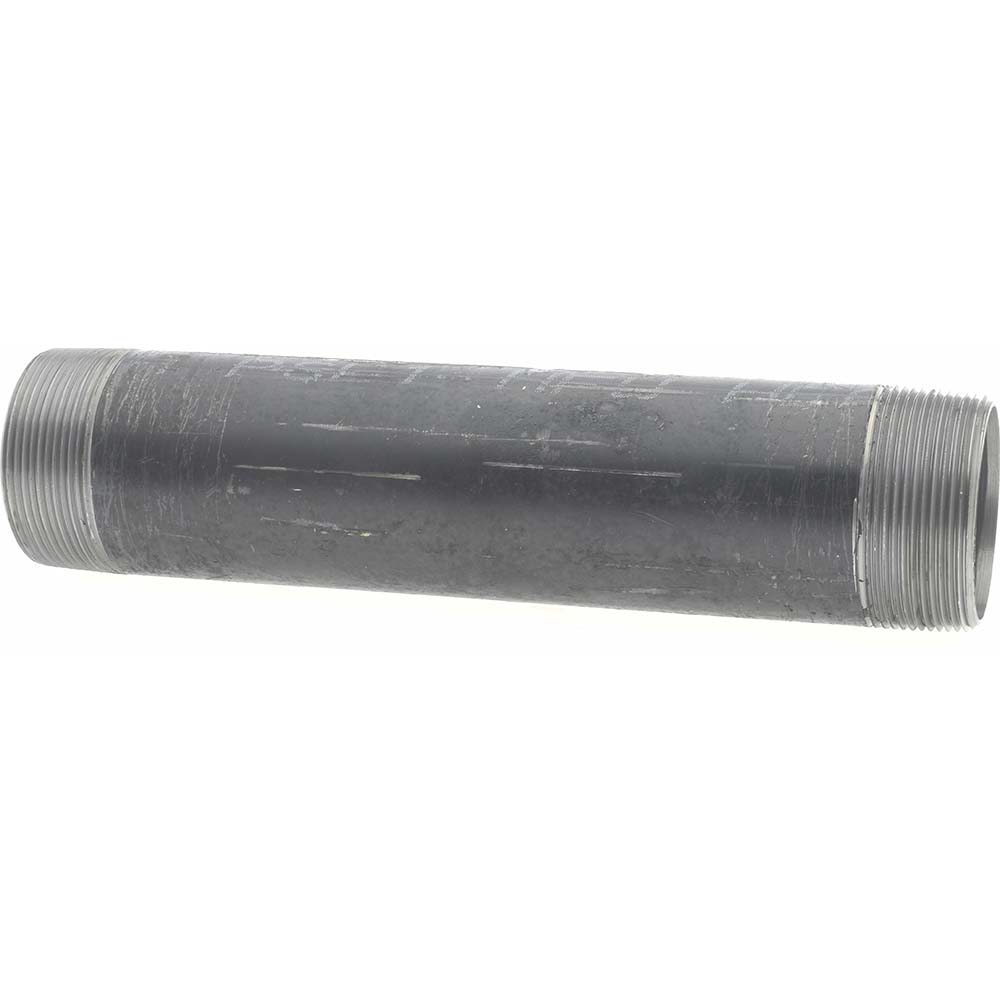 B&K Mueller Black Pipe Nipple: 2" Dia x 12" Long, Schedule 40 - 588-120HP