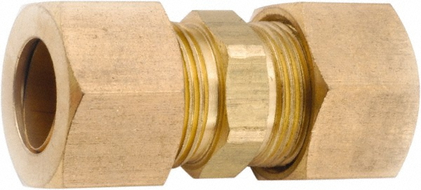 ANDERSON METALS Compression Tube End Cap: 9/16-24, 3/8" Tube OD, Compression Cap - 730081-06
