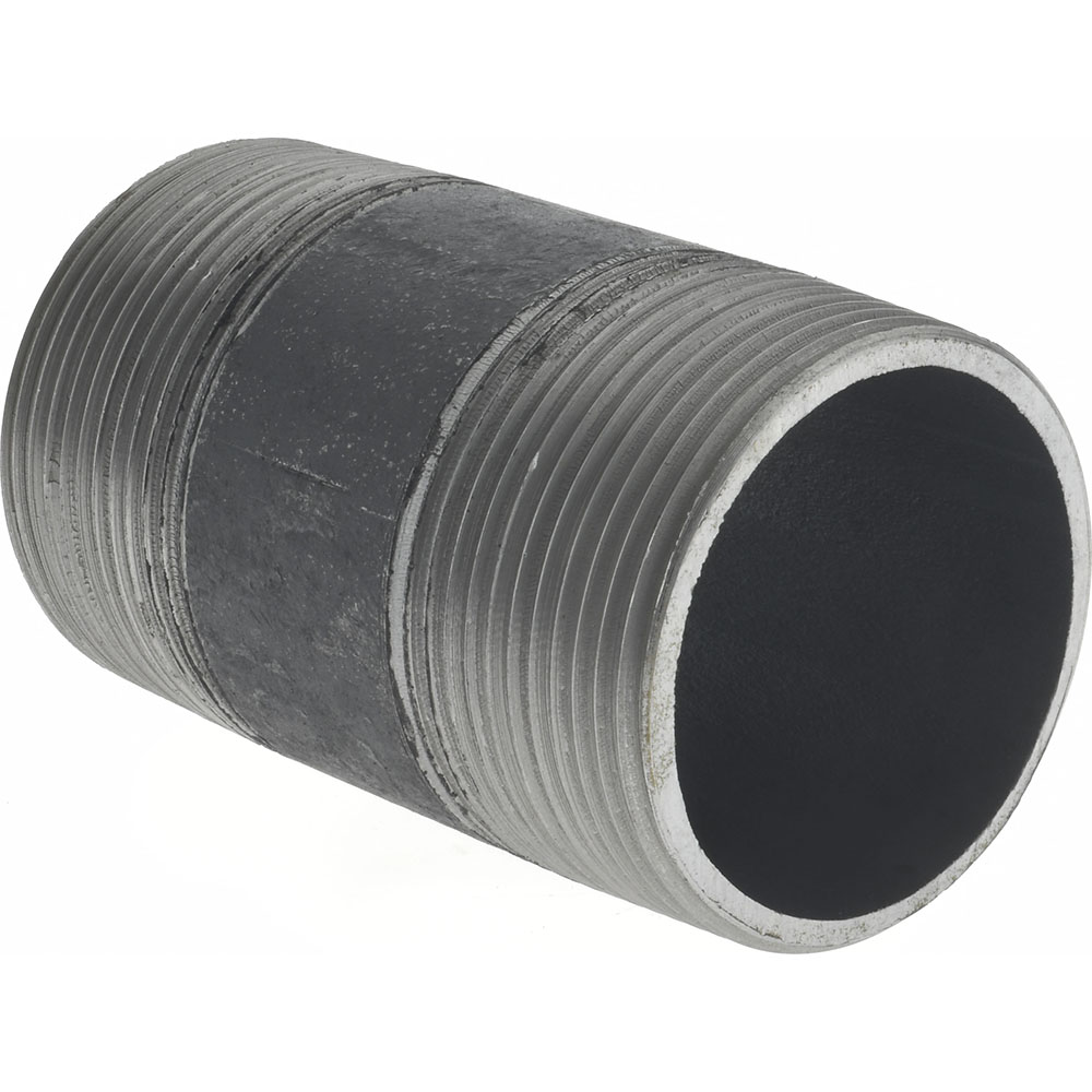Value Collection Black Pipe Nipple: 1-1/2" Dia x 3" Long, Schedule 40 - NB08030